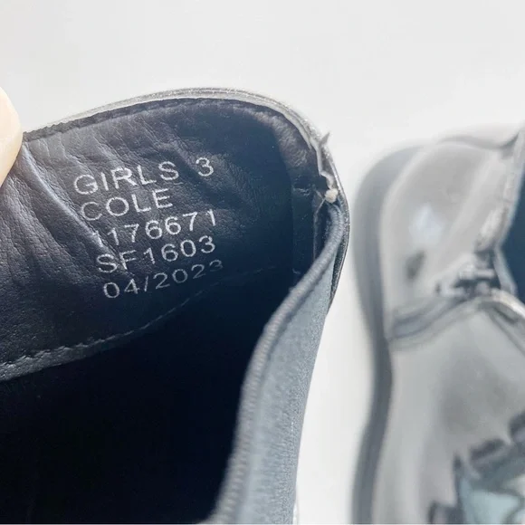 DOLCE VITA Girl’s Cole Black Glitter Chelsea Boots NEW Size 3 - Picture 8 of 8